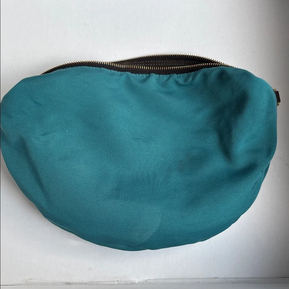 Coach Hampton Soho Black Satin Hobo Shoulder Bag, Teal Lining preowned - Picture 12 of 17